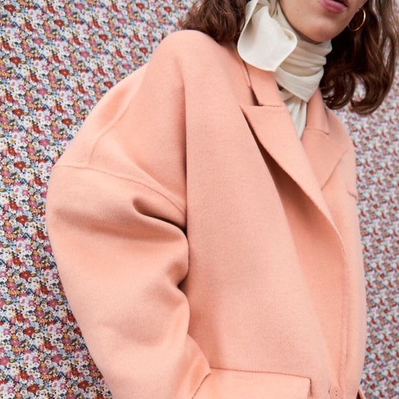 Zara oversized wool blend coat - Picture 3 of 5